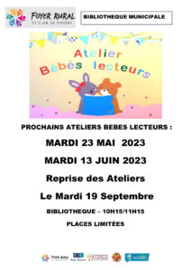 Les Prochains Ateliers Bébés Lecteurs