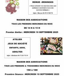 ATELIER REMUE MENINGES & ATELIER JEUX DE SOCIETE
