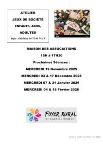 ATELIER JEUX DE SOCIETE