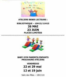 ATELIERS BABY GYM & BEBES LECTEURS